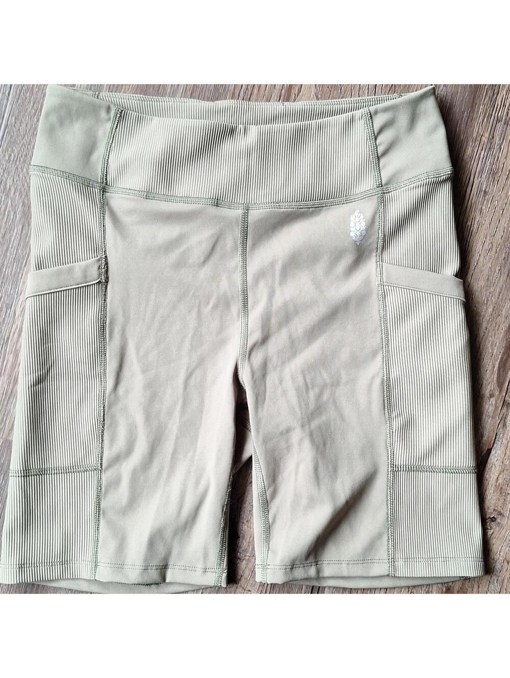 Free People Movement Green Biker Short Size Small
